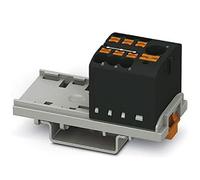 PHOENIX CONTACT PTFIX 6/6X2.5-NS35 BK Distribution Block with Vertical Orientation and Integrated Feed 690 V 24 A Number of Connections 7 Cross Section 0.14 mm² - 4 mm²