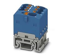 PHOENIX CONTACT PTFIX Distribution Block 4/6X1.5-NS15A BU Rated Voltage 500V Rated Current 17.5A Push-in Connectors 7 Number of Connectors Width 19 mm Blue (Pack of 20)