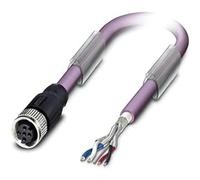 PHOENIX CONTACT SAC-5P-10.0-920/M12FS Bus System Cable 5-Pin M12 Female Straight A Coding 10 m Cable Length Purple