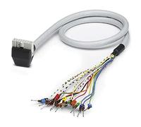 PHOENIX CONTACT VIP-CAB-FLK14/FR/OE/0.14/2.0 m Round Cable Set with Connector 1, Single Wires (14 Positions) and Connection 2 IDC/FLK Female Strip (1 x 14 Positions, 90° -Out Put), 2.0 m Length