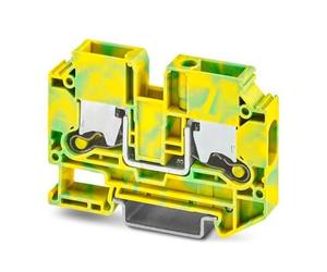 PHOENIX CONTACT XTV Push-X 10-PE Connection Terminal Single Green Yellow 10 mm² Pack of 50