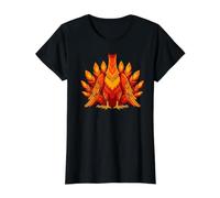 Phoenix Costume Halloween Mythical Bird Design Value Graphic T-Shirt, Women, Black, XL