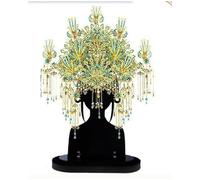 Phoenix Crown Model 3D Metal DIY Assembly Model Crown, Gold-Plated Steel Chinese Style