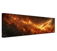 Phoenix Diamond Art, Diamond Painting Fantasy, 5D Round Full Drill Crystal Art Kits for Beginner, DIY Rhinestone Embroidery Mosaic Kits for Adults for Home Wall Decor, Large Canvas 300x100cm F1-382