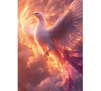 Phoenix Diamond Art Dream Diamond Painting Kits for Adults Beginner 5D DIY Full Square Drill Cross Stitch Kits for Adults Arts and Crafts for Bedroom Decor, Room Decor, Gifts 100x135cm -bby2507W2