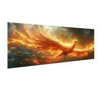 Phoenix Diamond Art Kits Adults, 16x32inch Small Diamond Painting Clouds Paint by Numbers for Children Beginners, DIY 5D Round Full Drill Crystal Art Paintings with Accessories, Home Decor X2-960