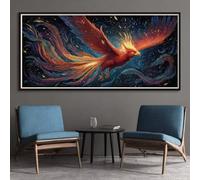 Phoenix Diamond Art Kits Adults, DIY 5D Large Diamond Painting Starry Sky Full Square Drill Crystal Art Kits 15.8x27.6 Inch, Embroidery Cross Stitch Canvas Painting by Numbers for Home Decor (SQ418)