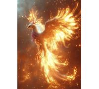 Phoenix Diamond Art, Pattern Dream Diamond Painting Kits for Adults 5D DIY Full Square Drill Gem Crystal Art Kits Crafts for Adults, Home Bedroom Decor, Room Decor, Gifts for Women 90x120cm -bby250738