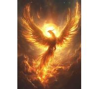 Phoenix Diamond Art, Pattern Dream Diamond Painting Kits for Adults 5D DIY Full Square Drill Gem Crystal Art Kits Crafts for Adults, Home Bedroom Decor, Room Decor, Gifts for Women 90x120cm -bby250754