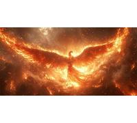 Phoenix Diamond Art, Pattern Flame Diamond Painting Kits for Adults 5D DIY Full Round Drill Gem Crystal Art Kits Crafts for Adults Beginner for Home Decor, Room Decor, Gifts 80 * 160CM -bby2603TY