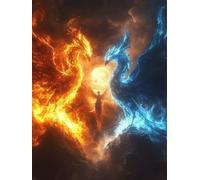 Phoenix Diamond Painting Angel Diamond Art 5D DIY Round Full Drill Crystal Embroidery Cross Stitch Kits for Adults Dimond Painting Crafts for Room Decor, Wall Art, Gifts 36x48 Inch -ly2508277SD