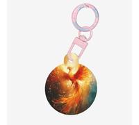 Phoenix Dog Tags Round Pet Tag,Acrylic Pet ID Tags Durable and Stylish,Perfect for Small to Large Pets