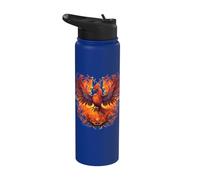 Phoenix Eagle Reborn New Beginning Flames Under Sun Symbolic Stainless Steel Insulated Water Bottle