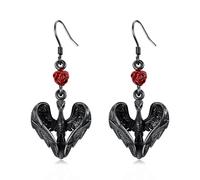 Phoenix Earrings for Women Sterling Silver Rose Heart Dangle Drop Earrings Fire Nirvana Phoenix Bird Rising Jewelry Gothic Retro Animal Gifts