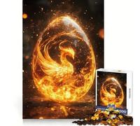 Phoenix Egg 1000 Piece Jigsaw Puzzles for Adults Improve Memory Anxiety Relief Sharp Edge Wall Art Decor (38x52cm)