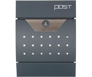 Phoenix Estilo 22 Dark Grey - Front Loading 15Ltr Medium Post Box