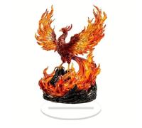 Phoenix Figurine, 2D Flat Acrylic Desktop Phoenix Rising Figurine with Base, 2026 New Mythical Bird Ornament with UV Print for Home Office Decor Auspicious Giftsfor Housewarming