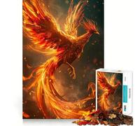 Phoenix Fire Animal 1000 Piece Jigsaw Puzzles for Teenagers Intellect Toy Family Time Quality Cut Unique Gift (50x75cm)