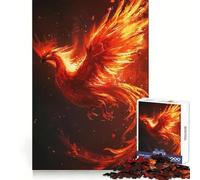 Phoenix Fire Animal 1000 Pieces Jigsaw Puzzles for Adults Memory Boost Home Pastime Image Assembly Wall Art Decor (38x26cm)