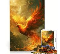 Phoenix Fire Animal Jigsaws 1000 Pieces for Adults Cognitive Toy Together Fun Image Assembly Art Collection Piece (50x75cm)