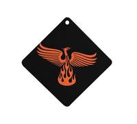 Phoenix Fire Bird Car Air Freshener Decorative Hanging Aromatherapy Tablets for Car Trucks Rhombus