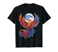 Phoenix Fire Bird Mythical Rejuvenation Rise Value Graphic T-Shirt, Men, Black, XL