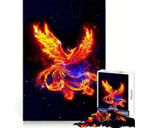 Phoenix Fire Zodiac Cosmos Adult Jigsaw Puzzles 1000 Pieces Brain Workout Toy Casual Relax Image Assembly Artistic Gift (38x52cm)