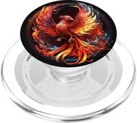 Phoenix Firebird Spiritual Bird Mythical Creature Colorful PopSockets PopGrip for MagSafe