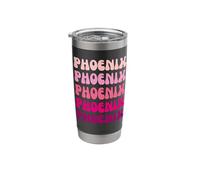 Phoenix First Name Minimalist Design Stainless Steel Insulated Tumbler