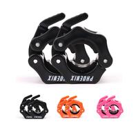 Phoenix Fitness Barbell Clamp - Black, 1-inch, Black