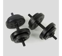 15Kg Adjustable Dumbbell Set Black, Black