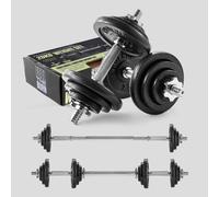 Phoenix Fitness 20kg Cast Iron Adjustable Dumbbell Barbell Weight Set Men Women Strength Training Equipment Home Gym Weight Lifting Free Weights Hand Weights