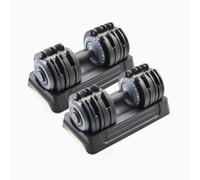 Phoenix Fitness 25kg Adjustable Dumbbell for Strength Training & Home Gym | 2.5-25kg Each | Single or Pair | 24 Weight Levels | Quick-Adjust Dial | Secure Locking System | Non-Slip Grip | Storage Base