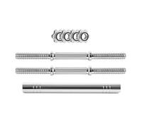 Phoenix Fitness 35cm Dumbbell Bars - Pair of 1” Dumbbell Handles with 4x Spinlock Collars & Optional Barbell Connector for Weightlifting and Strength Training at Home & Gym - Solid Steel, 35cm