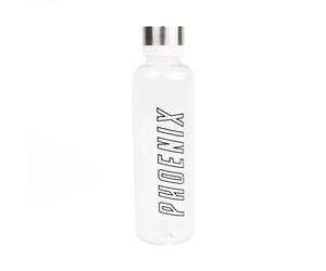 Phoenix Fitness 550ml Clear Water Bottle - Leakproof Reusable Drinks Bottle with Screw Cap and Carry Strap for Men and Women - Non-Toxic BPA-Free Water Bottle for Gym, Running & Travel