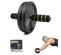 Phoenix Fitness Ab Roller - Abdominal Wheel for Ab Exercise & Core Workout for Men and Women at Home & Gym - Black, Pink or Orange (Black)