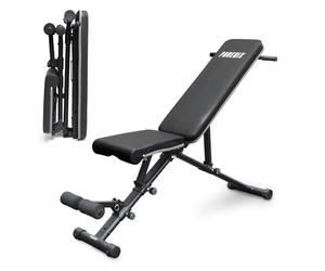 Phoenix Fitness Adjustable Bench - Foldable Weight Bench for Full Body Workout - 362kg/800lb Strength Training Bench for Home Gym - Utility Incline Decline Flat Bench for Weightlifting - Black