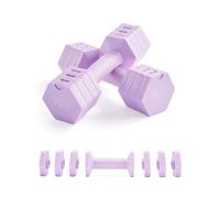 Phoenix Fitness Adjustable Dumbbell Set for Strength Training & Home Gym | 1-2.3kg Each | Sold as a Pair | 4 Weight Options | Click-Lock Plates | Comfortable TPR Grip | Full-Body Workout |Space-Saving