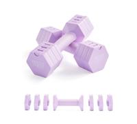 Phoenix Fitness Adjustable Dumbbell Set for Strength Training & Home Gym (Purple)