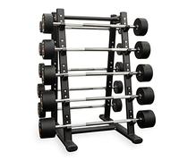 Phoenix Fitness Barbell Set with Rack - Weight Lifting Bars for Body Building, Muscle & Strength Training - Anti-Slip Chrome Handle & Cast Iron Weight for Home & Gym - Weights from 10kg - 55kg