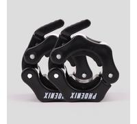 Phoenix Fitness Black 1 Inch Barbell Clamps For Safe Weightlifting