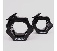 Phoenix Fitness Black 2 Inch Barbell Clamps For Secure Weightlifting