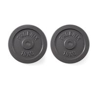Phoenix Fitness Cast Iron Weight Plates - 1-Inch Free Weight Plate for Barbell Dumbbell Bars, Weightlifting & Strength Training at Home Gym - Pair, 10kg