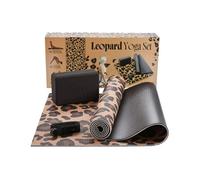 Phoenix Fitness Complete Leopard Print Yoga Set For Stylish Workouts