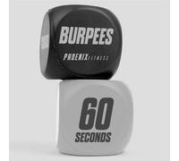 Phoenix Fitness Exercise Dice - Workout Dice Game for Cardio, HIIT and Exercise Classes - Full Body Training Routine for Home & Gym - Black