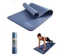 Phoenix Fitness NBR Yoga Mat - 10mm Extra Thick, Non-Slip Exercise Mat for HIIT, Pilates & Fitness Training at Home & Gym | 183 x 61cm, Black, Pink, Navy or Sage