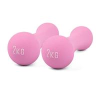 Phoenix Fitness Neoprene Bone Dumbbells Pair - 1kg, 1.5kg or 2kg Soft Grip Hand Weights for Women - Cast Iron Dumbbell Weights for Pilates, Aerobics Workout & Resistance Training at Home & Gym