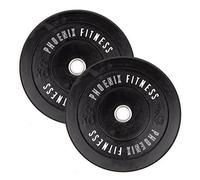 Phoenix Fitness Olympic Bumper Plates - Rubber Weight Plates for Exercise, Strength Training & Barbell Weightlifting for Men & Women at Home or Gym - Weight: 5kg