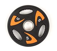 Phoenix Fitness Olympic Weight Plate - Rubber Coated Tri Grip Radial Plate for Weight & Strength Training - Great for Barbell & Dumbbell Bars - Ideal for Home, Gym & Studio - Sold as Singles, 5kg