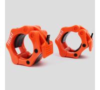 Phoenix Fitness Orange 2 Inch Barbell Clamps For Safe Weightlifting